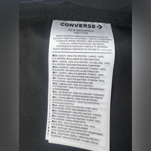 Converse As If Backpack | Black | NEW/NWT!! 🖤🎒🖤 - Picture 11 of 16
